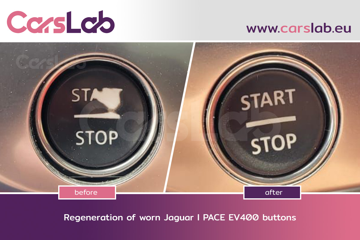 Regeneration of worn Jaguar l PACE EV400 buttons