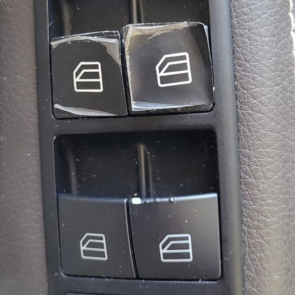 Car window switches repair and refurbishment using precision laser technology